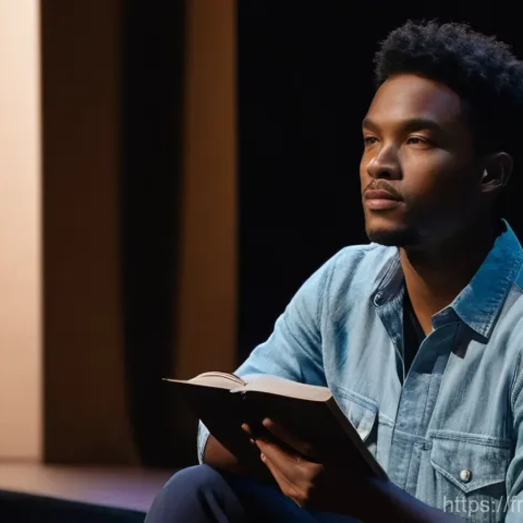 연극배우의 대사 분석 훈련 - **Prompt for "Decoding Emotional Subtext"**:
    "A thoughtful and introspective actor, gender-neutr...