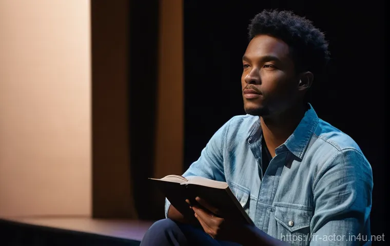 연극배우의 대사 분석 훈련 - **Prompt for "Decoding Emotional Subtext"**:
    "A thoughtful and introspective actor, gender-neutr...