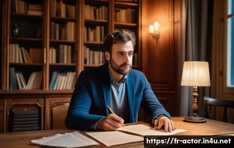 연극배우 연봉협상 팁 - A professional French theatre actor preparing for a salary negotiation in a cozy Parisian rehearsal ...