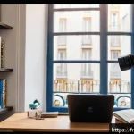 Home 22 연극배우를 위한 오디션 사이트 - A professional French actor’s home studio setup for online auditions: a well-lit, cozy Parisian apar...